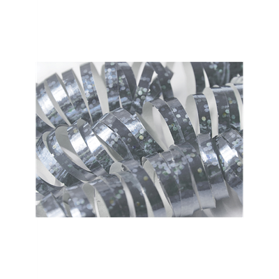 Holografische Luftschlangen - Silber - 5 Stück