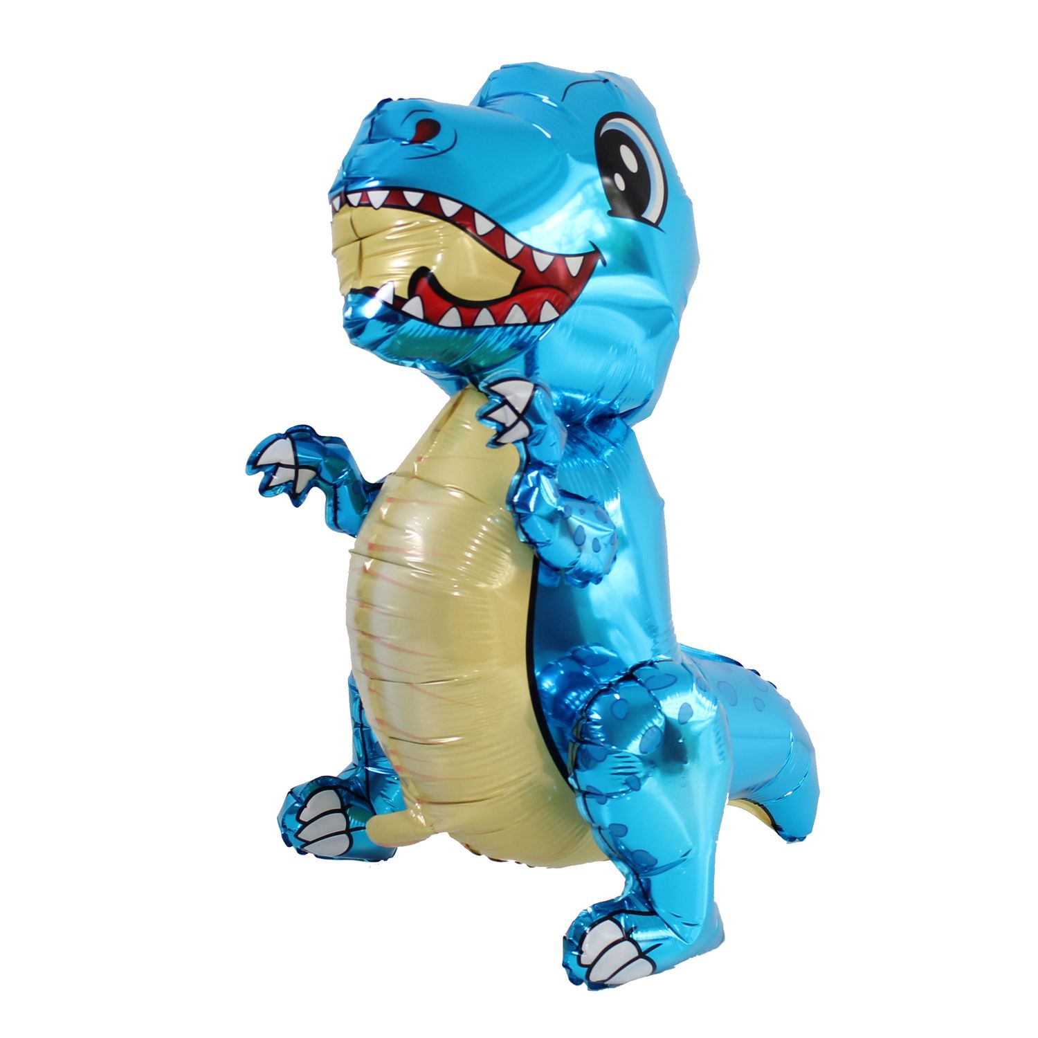 4D Dino T-Rex - Blau - 5 Ballons