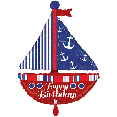 XXL - Nautical Birthday Sailboat