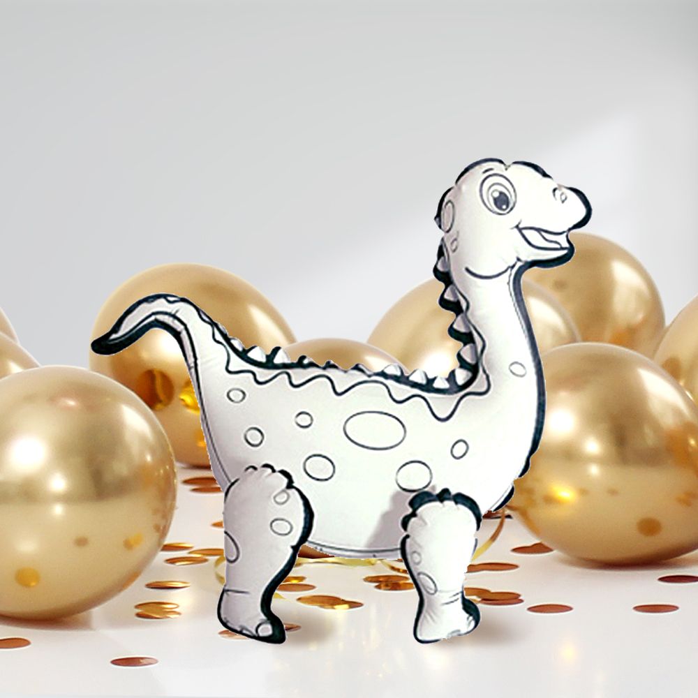 DIY Ausmalballon - Dino - Diplodocus - 5 Ballons