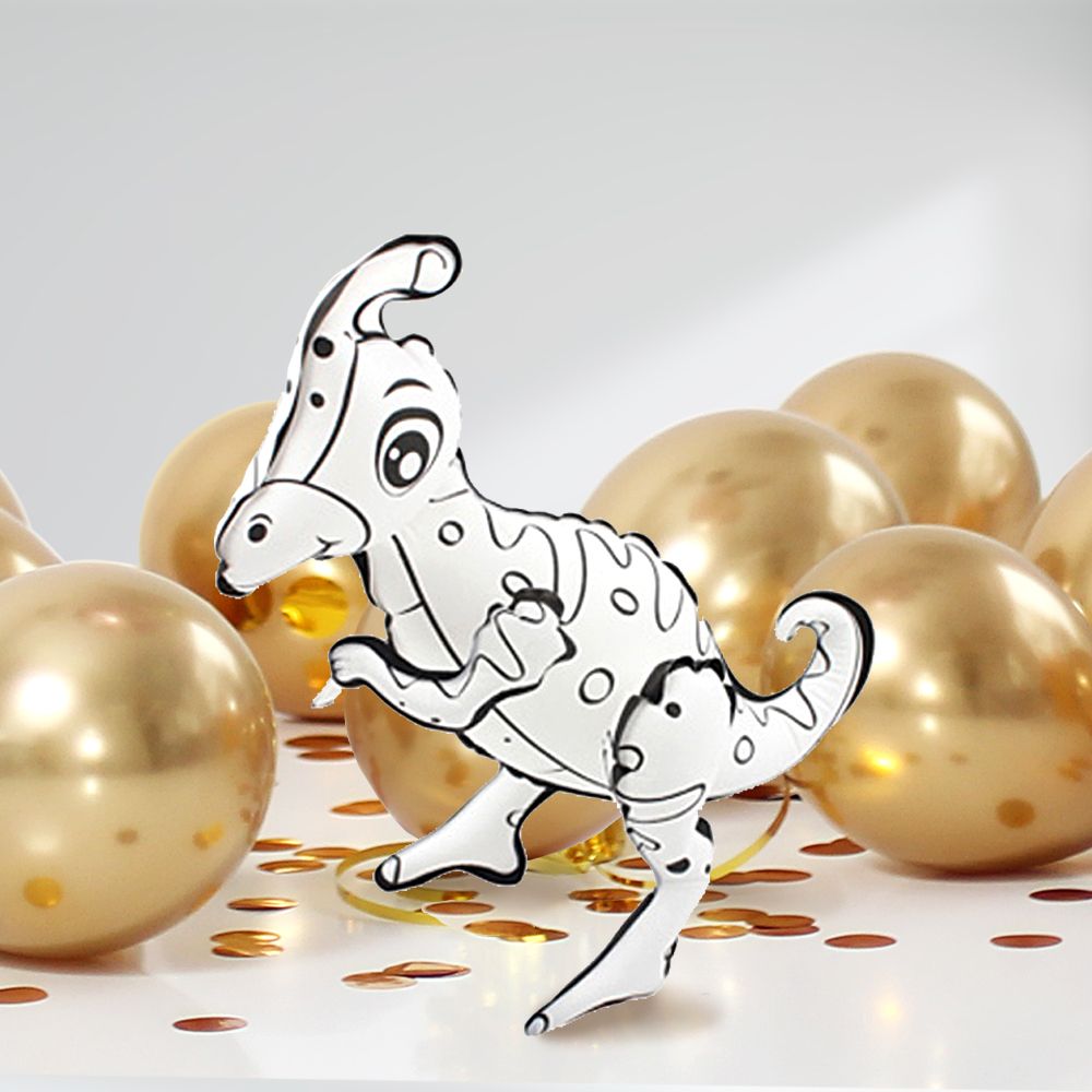 DIY Ausmalballon - Dino - Parasaurolophus - 5 Ballons