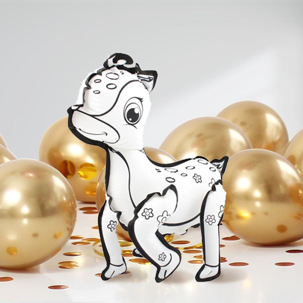 DIY Ausmalballon - Reh - 5 Ballons