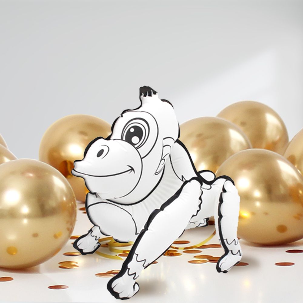 DIY Ausmalballon - Gorilla - 5 Ballons
