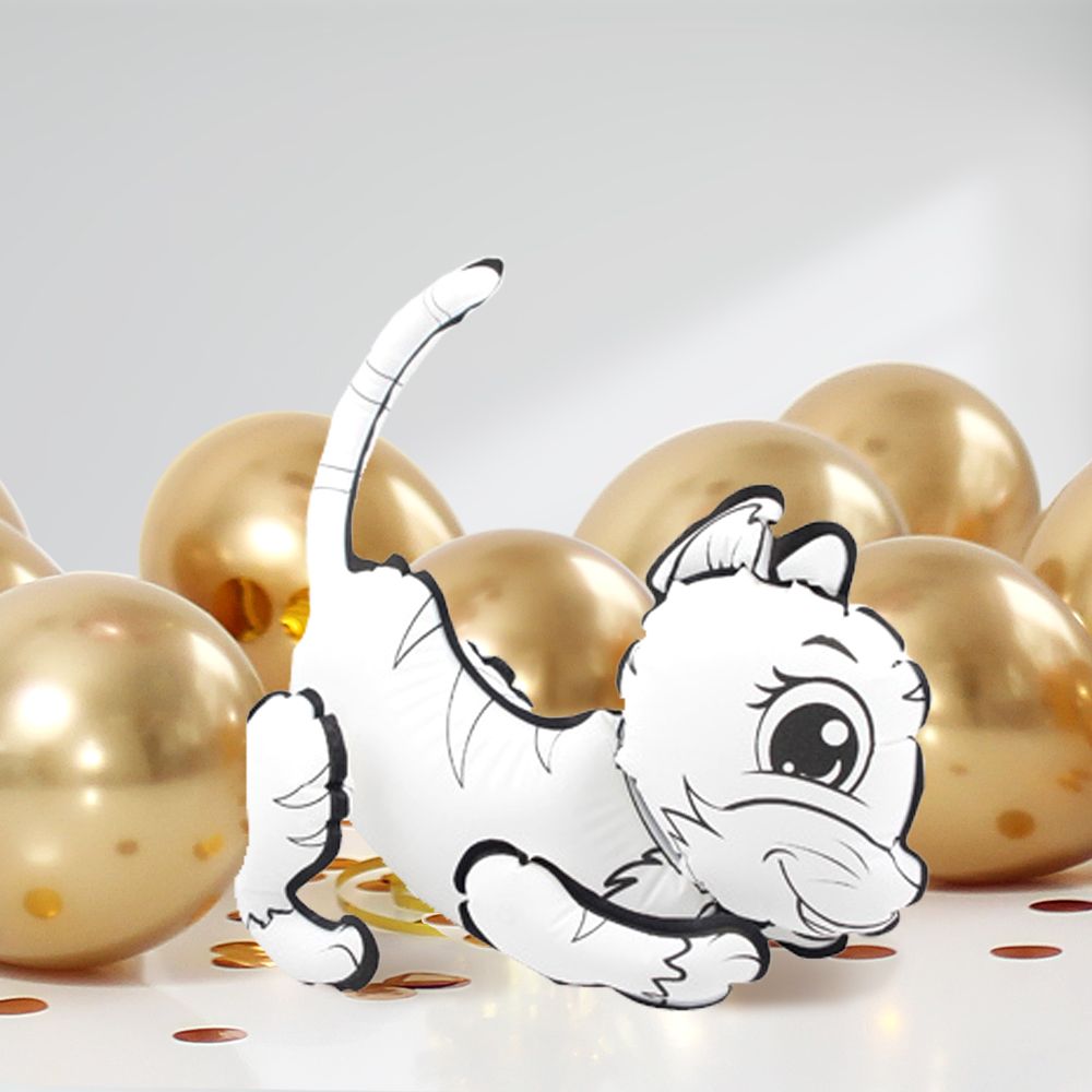 DIY Ausmalballon - Katze - 5 Ballons