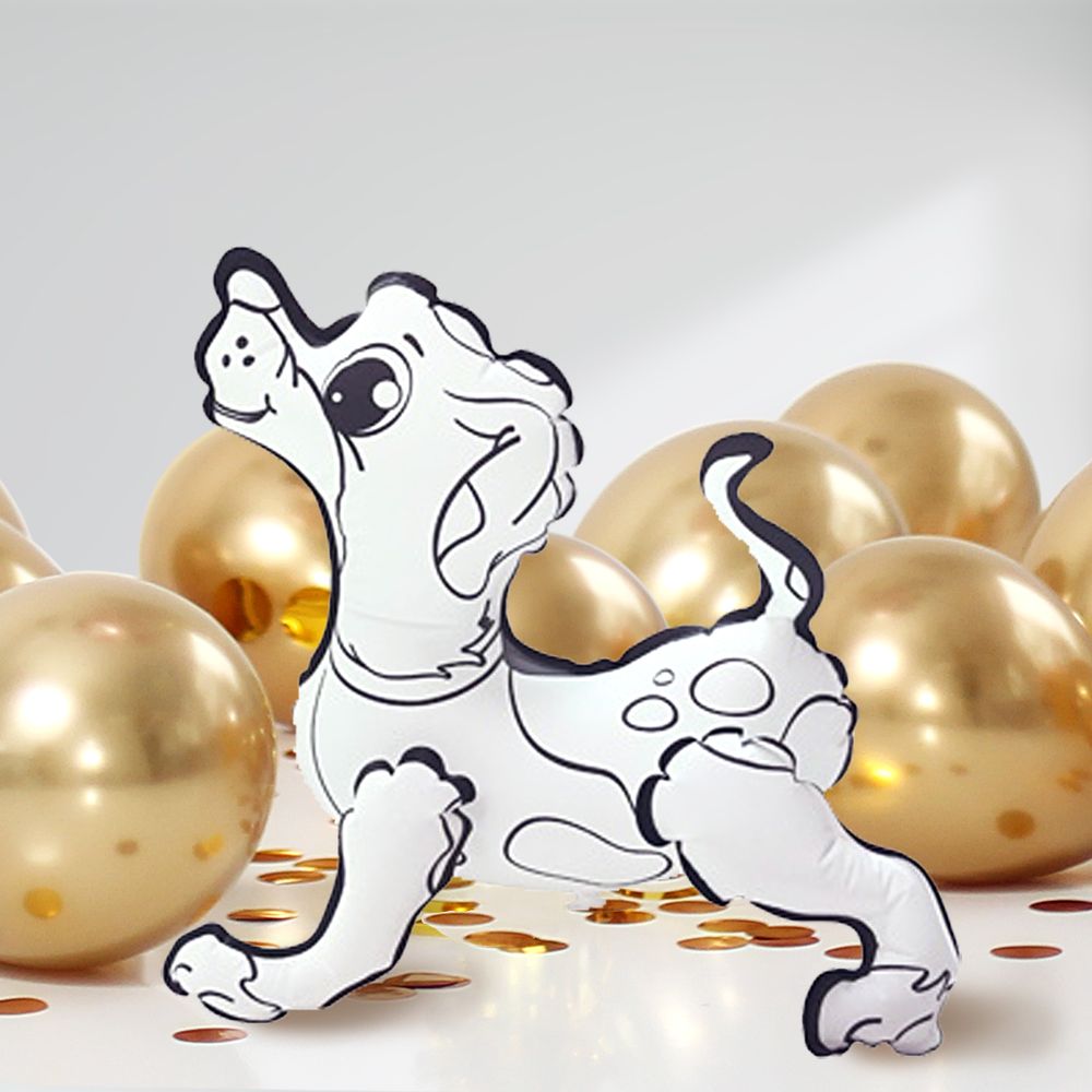 DIY Ausmalballon - Hund - 5 Ballons