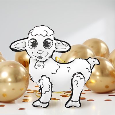 DIY Ausmalballon - Schaf - 5 Ballons