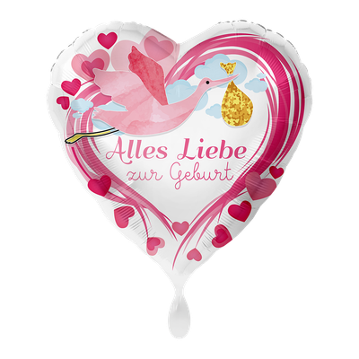 Alles Liebe zur Geburt Pink