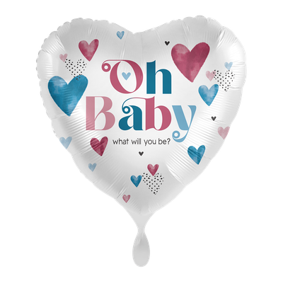 Gender Reveal - Red &amp; Blue Hearts - ENG