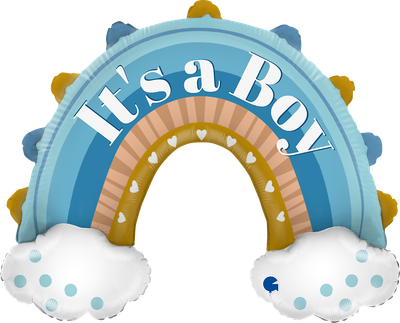 XXL - Boho Blue Rainbow