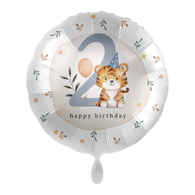 Kindergeburtstag Boy - Zahl 2 Tiger - ENG