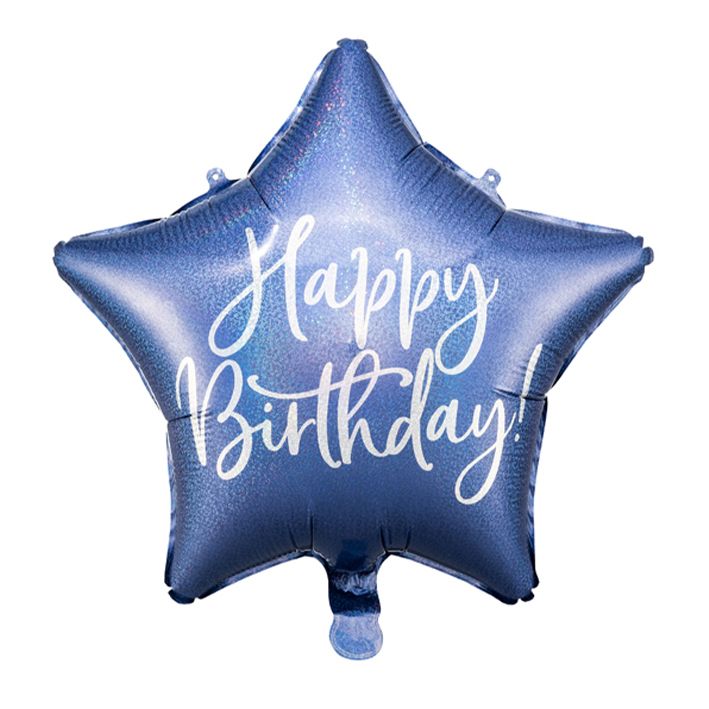 Happy Birthday Star - Navy Blue