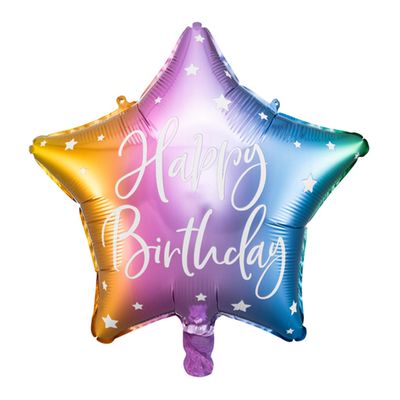 Happy Birthday Star - Rainbow
