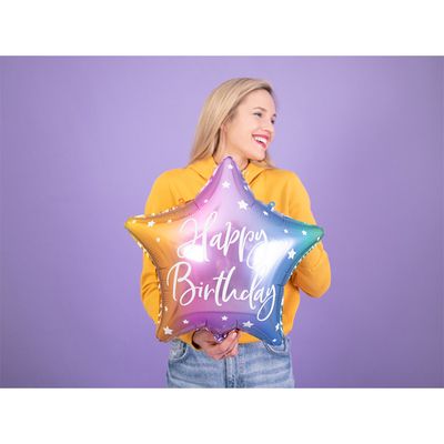 Happy Birthday Star - Rainbow
