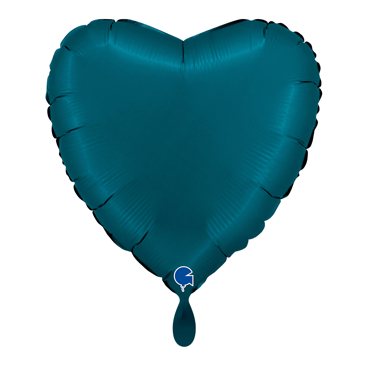 Heart - Satin Petrol Blue