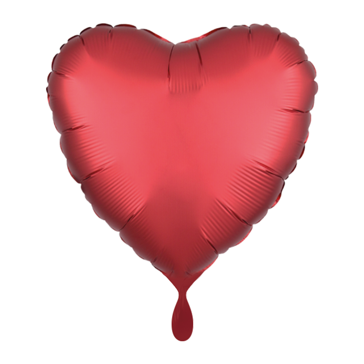 Herz - Satin Rot - Dekoballon - 5 Ballons