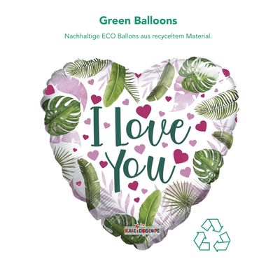 ECO - I Love You - Hearts - 5 Ballons
