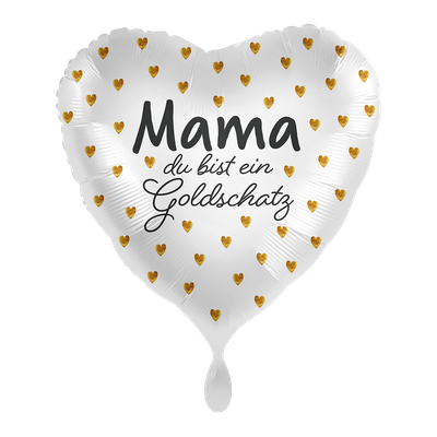 Mama Du bist ein Goldschatz - 1 Ballon
