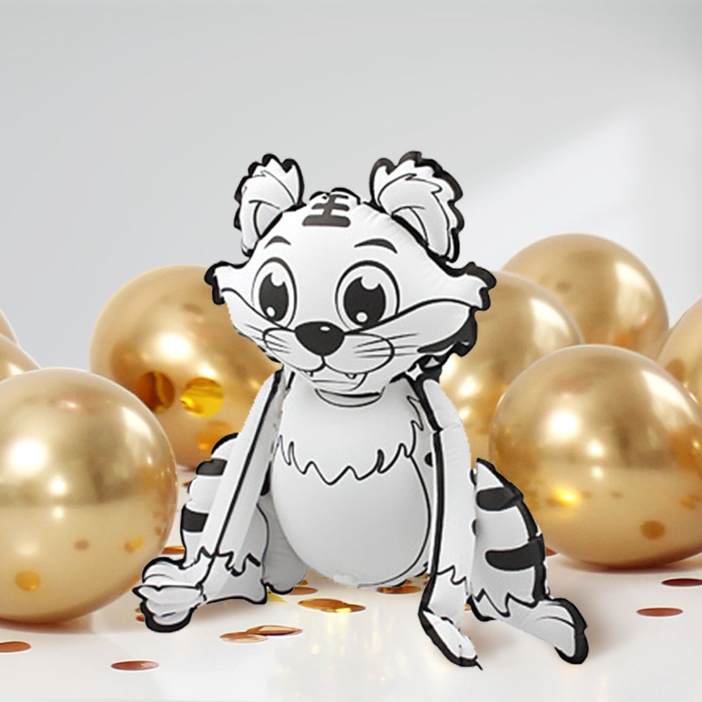 DIY Ausmalballon - Tiger - 5 Ballons