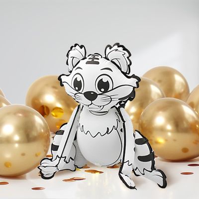 DIY Ausmalballon - Tiger - 5 Ballons