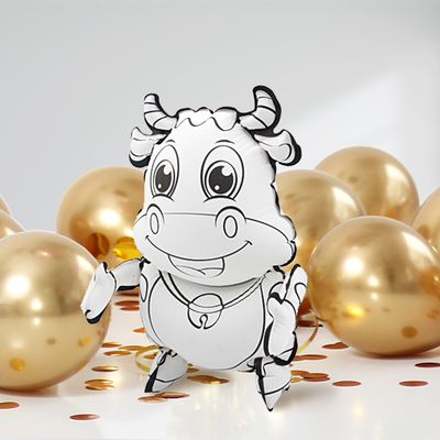 DIY Ausmalballon - Kuh - 5 Ballons