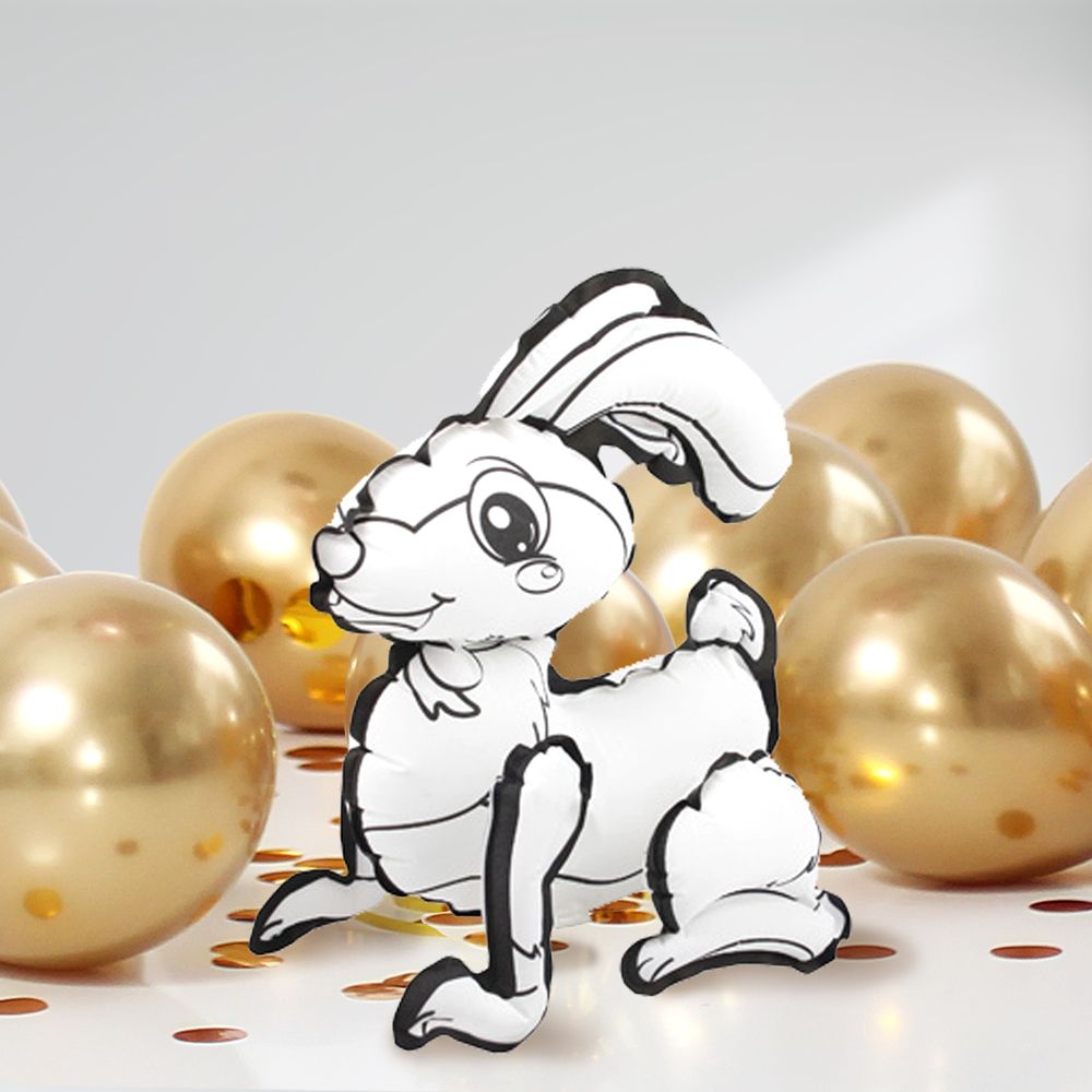 DIY Ausmalballon - Hase - 5 Ballons