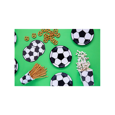 6 Pappteller - Fußball - 5 Stück