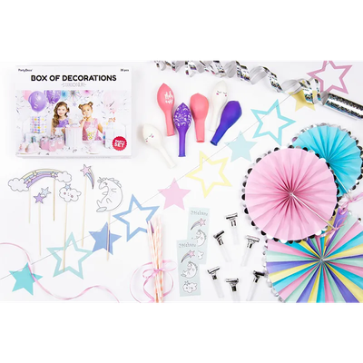 Partydeko Set - Einhorn - 35-teilig - 1 Stück
