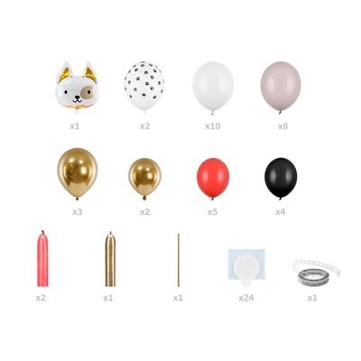 Luftballon Girlande - Hund - 5 Sets