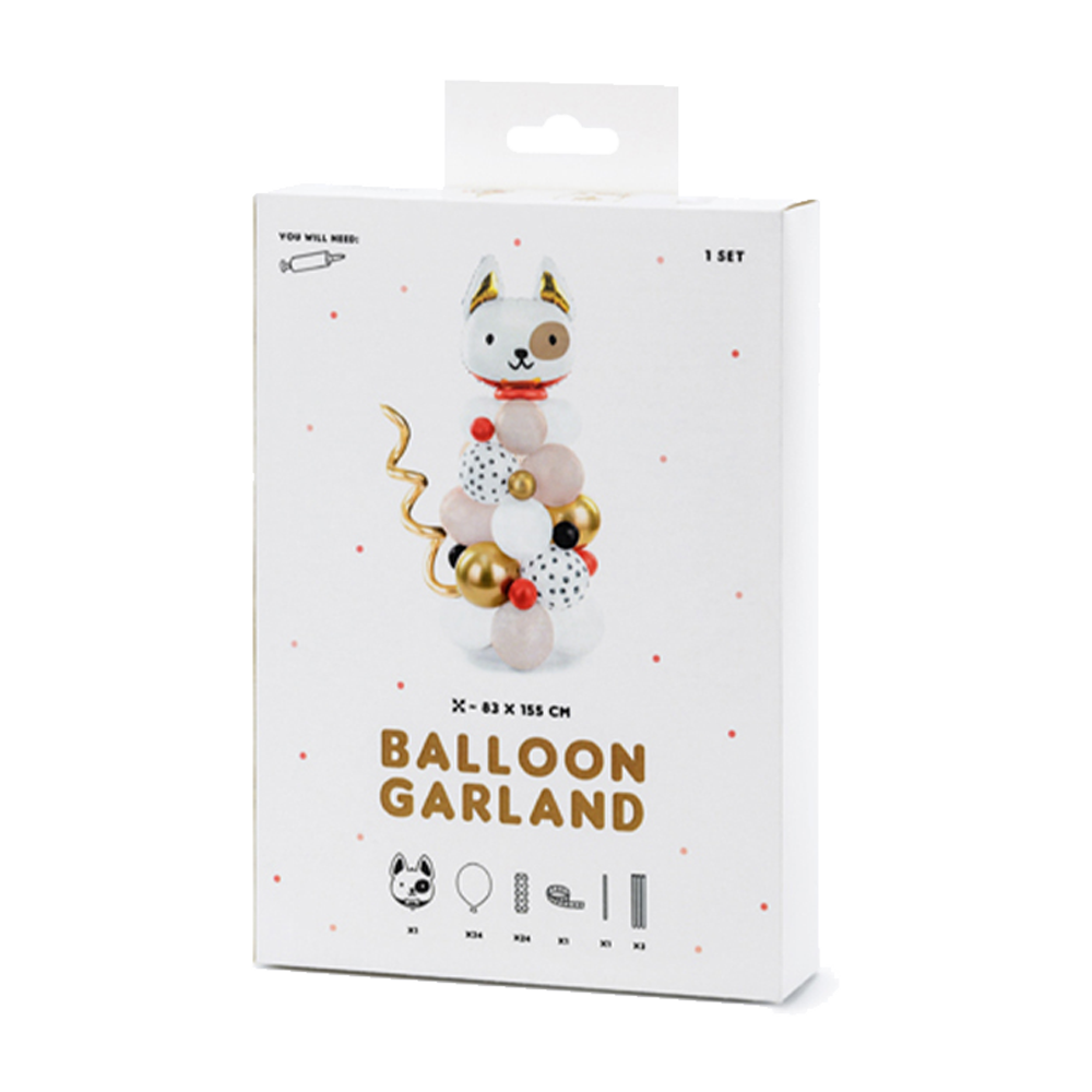 Luftballon Girlande - Hund - 5 Sets
