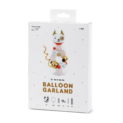 Luftballon Girlande - Hund - 5 Sets