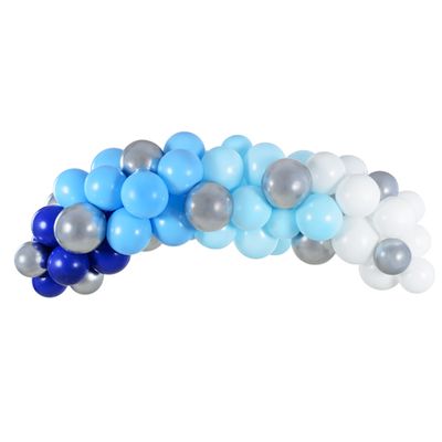 Luftballon Girlande - Blau - 2 Sets