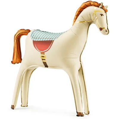 Standing Ballon - Pferd - Weiß Standing Ballon - Pferd - Weiß