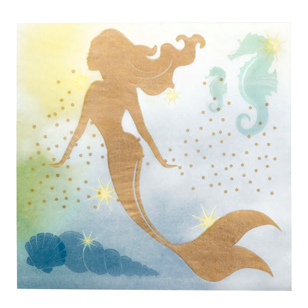 12 Servietten - Meerjungfrau - 1 Stück