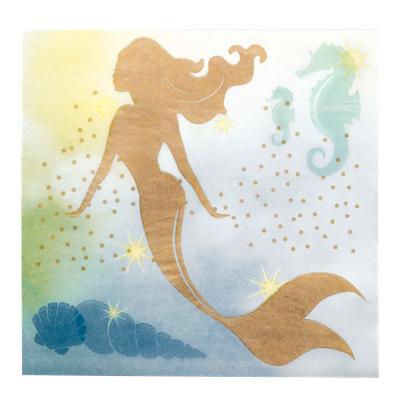 12 Servietten - Meerjungfrau - 1 Stück