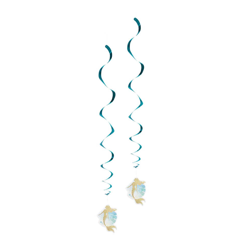 2 Spiralen - Meerjungfrau - 5 Stück