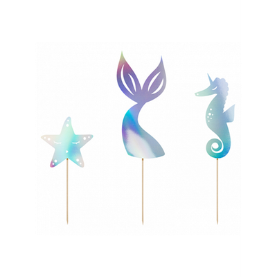 3 Cocktailspieße - Meerjungfrau - 1 Stück