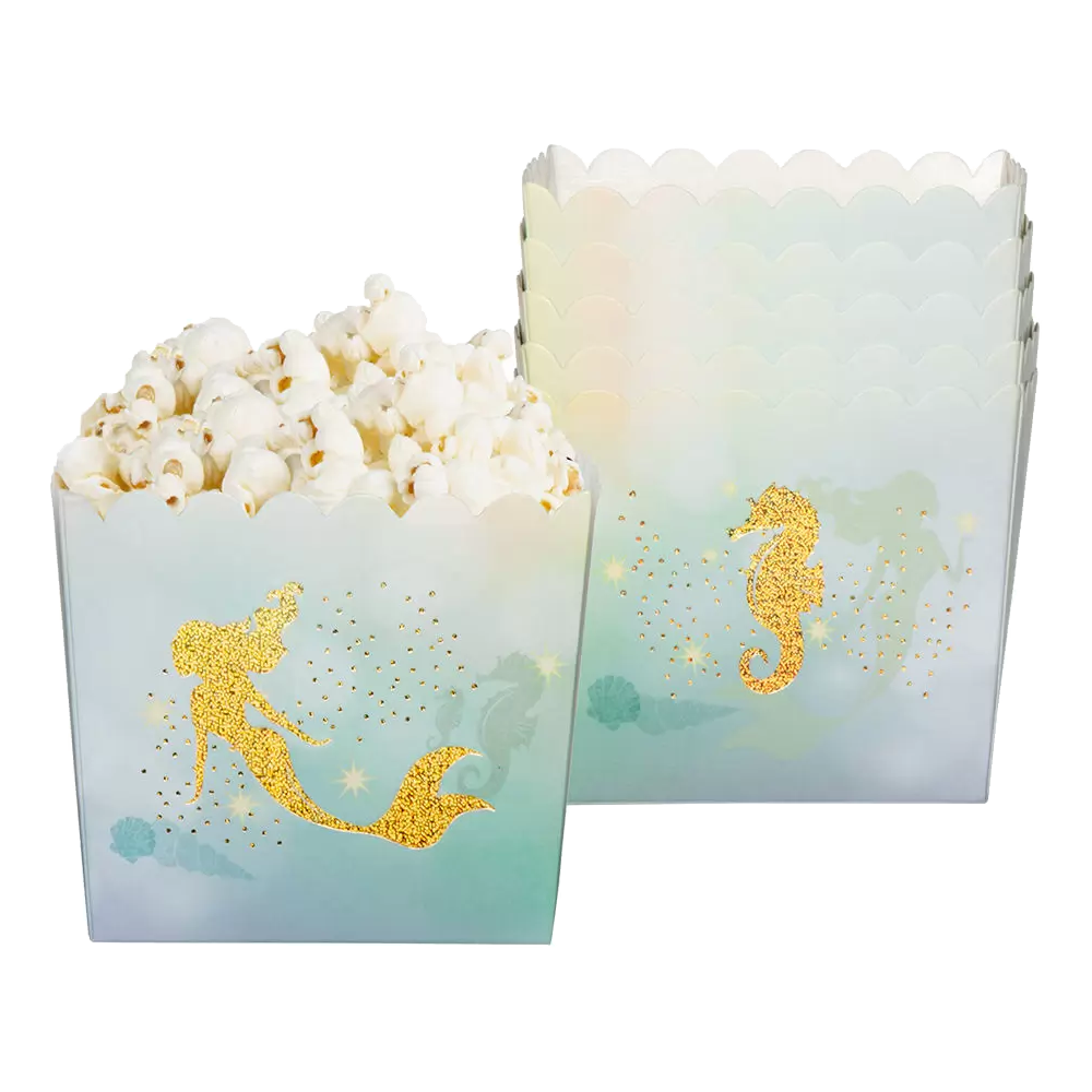 6 Pappschalen - Meerjungfrau - 6 Stück