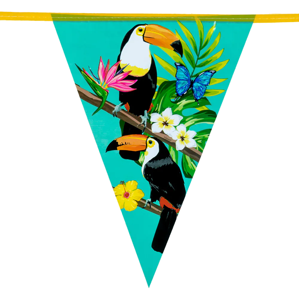 Wimpelkette - Tukan - 5 Stück