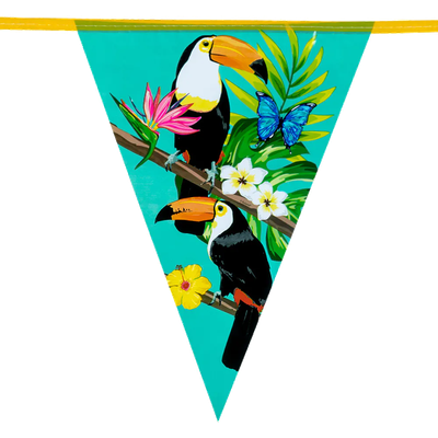 Wimpelkette - Tukan - 5 Stück