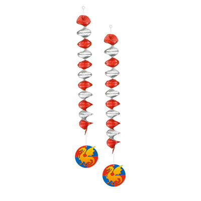 2 Spiralen - Ritter - 5 Stück