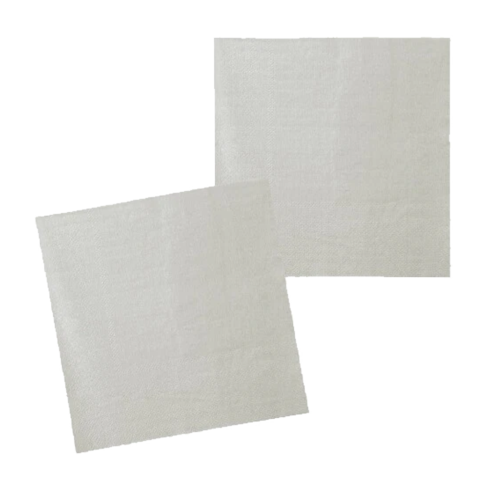 12 Servietten - Silber - 5 Stück