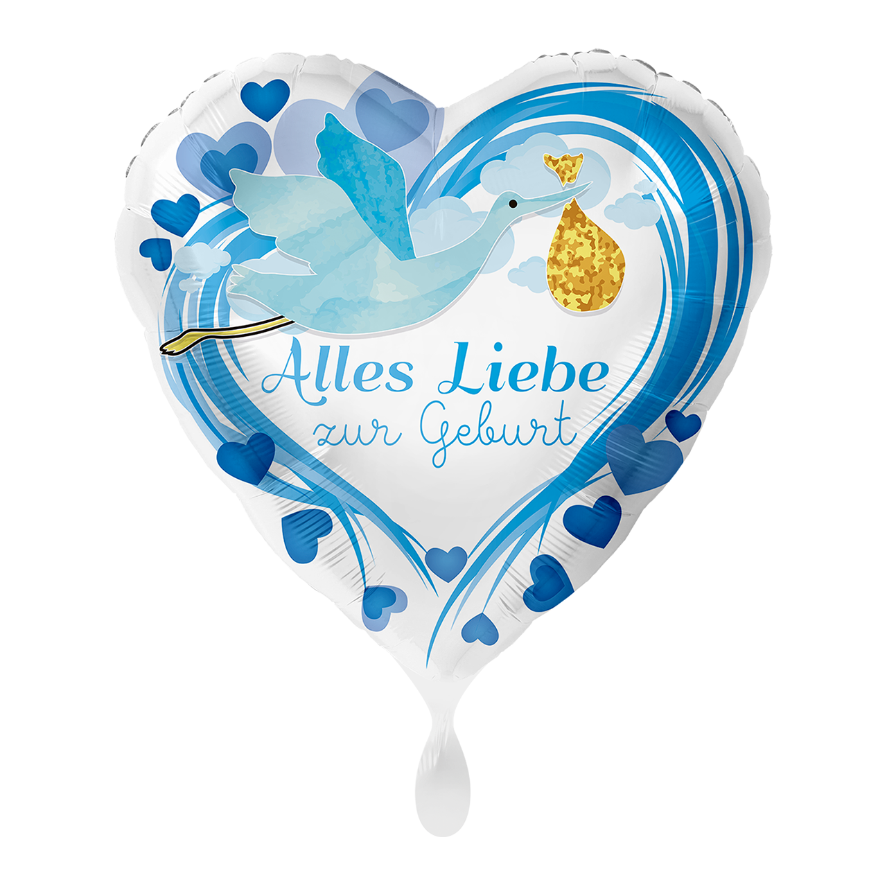 Alles Liebe zur Geburt Blau