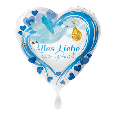 Alles Liebe zur Geburt Blau