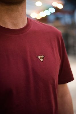 Curieuzegeuze T-shirt ♂ - Burgundy Rood
