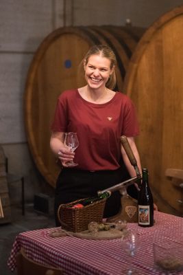 Curieuzegeuze T-shirt ♀ - Burgundy Rood