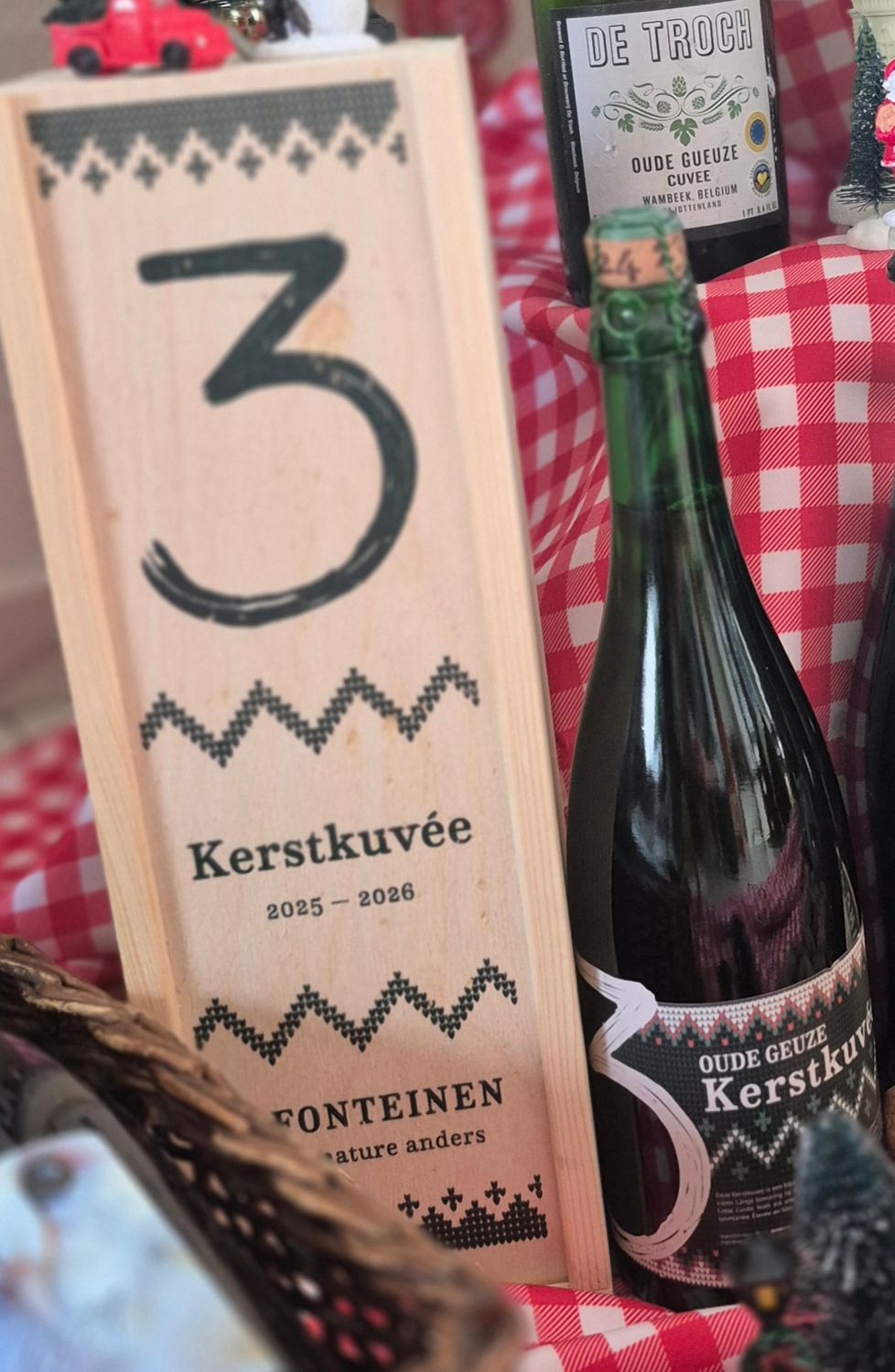 3 Fonteinen Kerstkuvée + Wooden Giftbox🎄 | 75cl