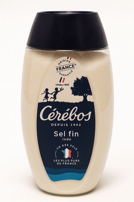 Salière sel fin iodé 250g Salière sel fin iodé 250g