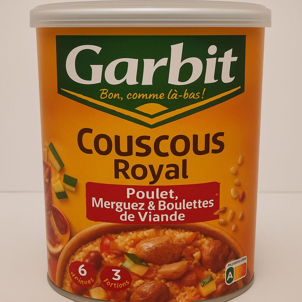 Couscous poulet merguez boulette de viande 1,250kg Couscous poulet merguez boulette de viande 1,250kg