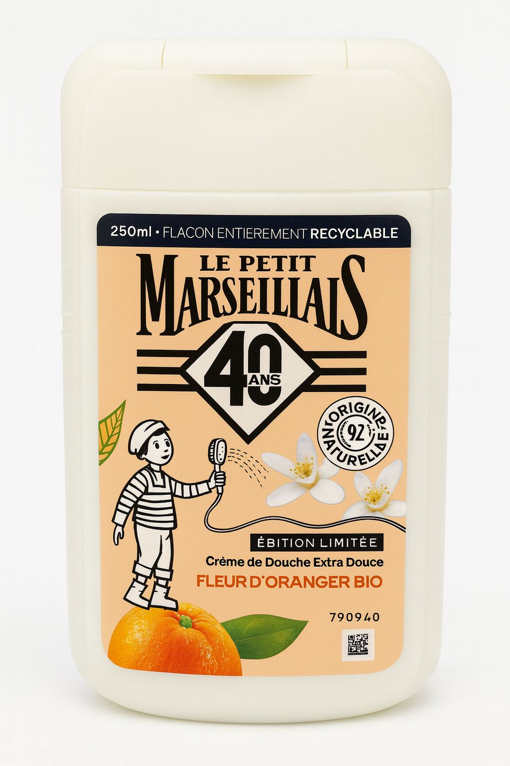 Gel douche Fleur d'Oranger Hydrate et Nourrit Bio 250ml Gel douche Fleur d'Oranger Hydrate et Nourrit Bio 250ml