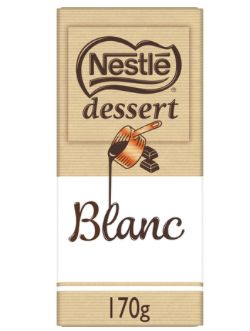 Tablette de chocolat blanc 170g Tablette de chocolat blanc 170g